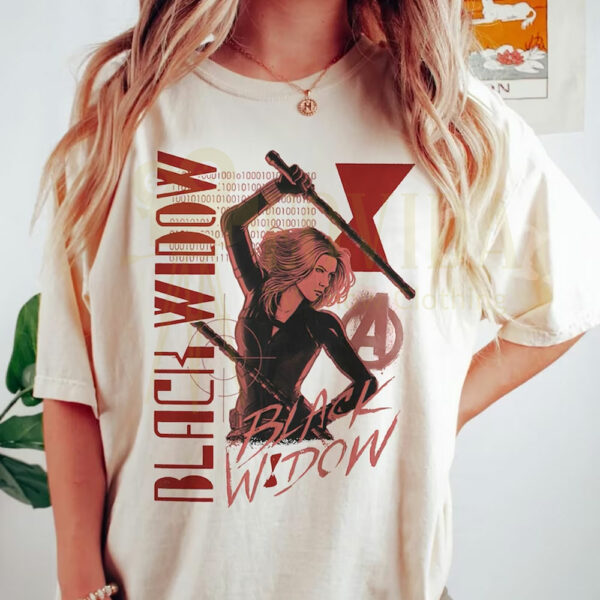 Vintage Marvel Black Widow Shirt
