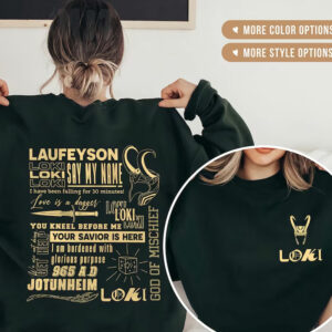 Loki Quotes Shirts, Loki Laufeyson
