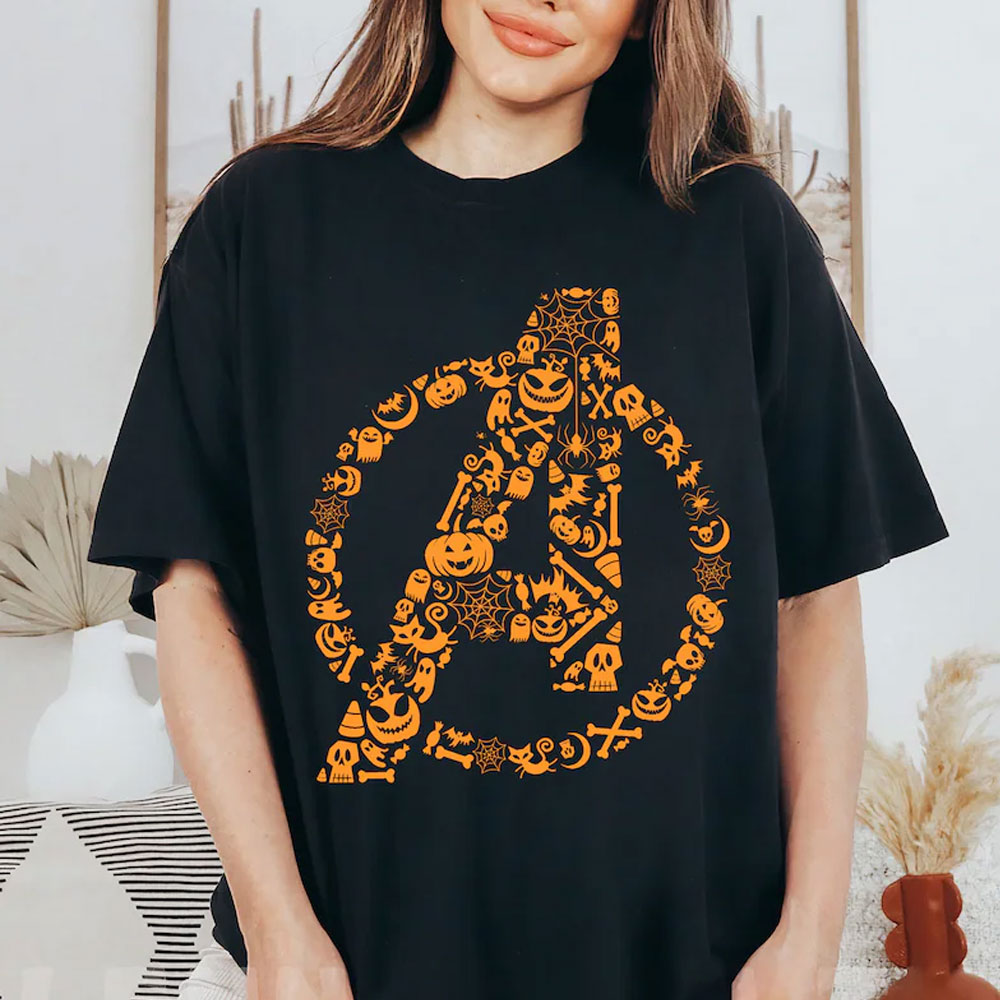 Marvel Halloween Avengers A Logo Shirt Ver 2