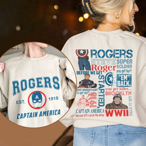 Captain America Shirt Steve Rogers
