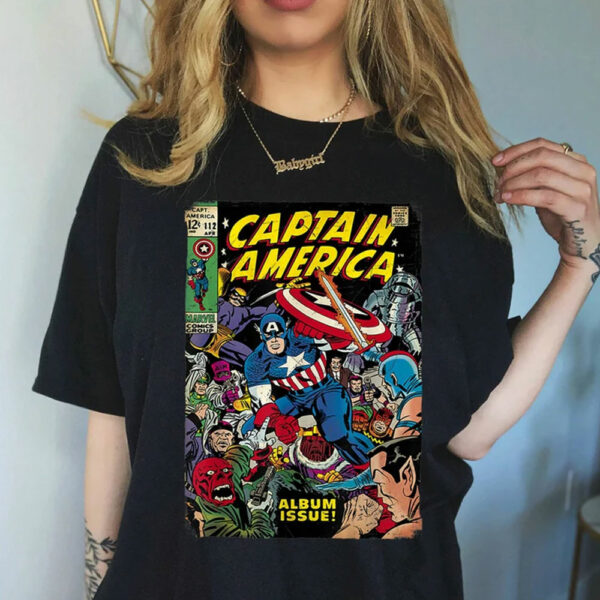 Captain America Avengers Comic Cover T-Shirt