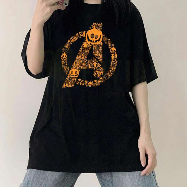 Marvel Halloween Avengers A Logo T-Shirt