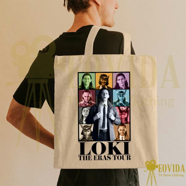 Loki The Eras Tour Canvas Tote Bag