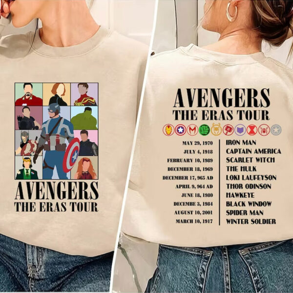 Avengers The Eras Tour Sweatshirt – Avenger Assemble Shirt