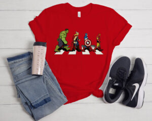 Avengers Crossing Abbey Road Shirt –