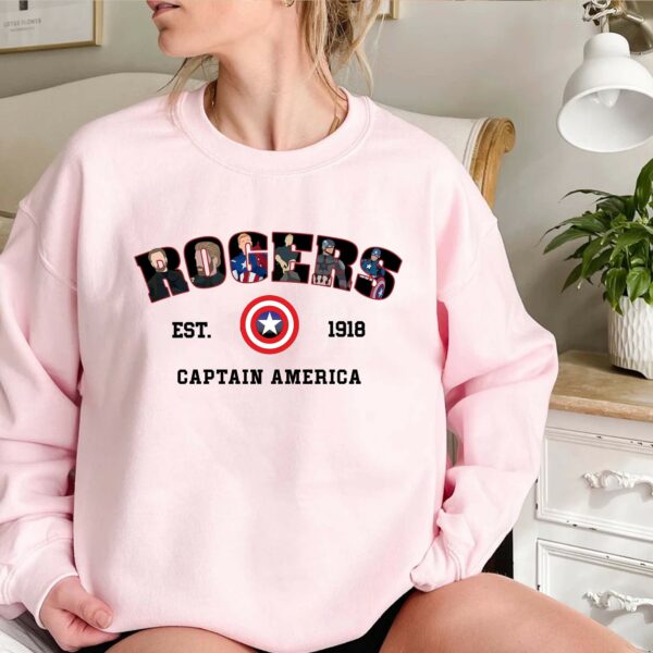 Rogers 1918 Sweatshirt Steve Shirt Captain America Winter Soldier Avengers Assemble MCU Marvels Fan Gifts