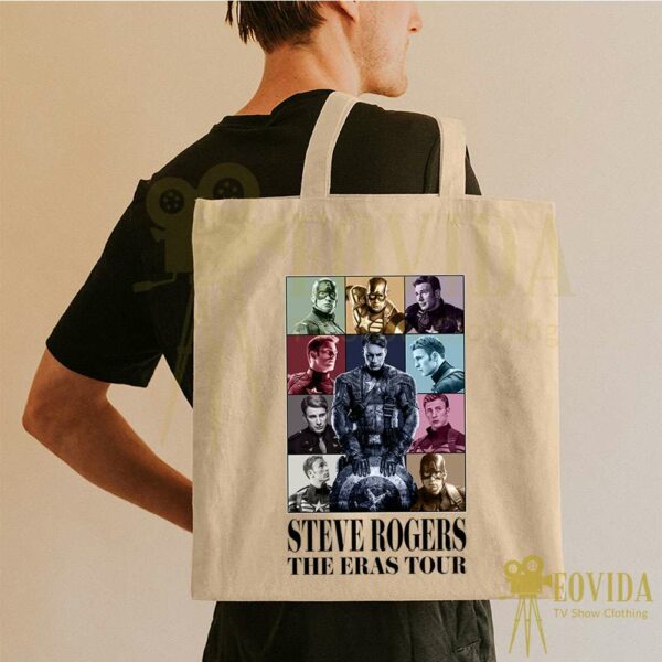 Steve Rogers Canvas Tote Bag – Steve Rogers The Eras Tour Canvas Tote Bag