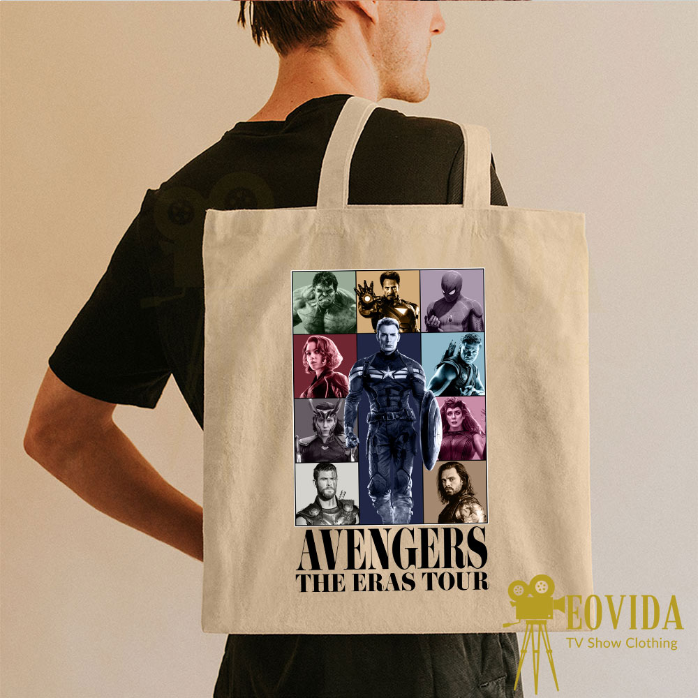 Avengers The Eras Tour Canvas Tote Bag Ver2 – Marvel Fan Gift