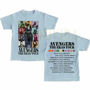 2 Sides Avengers The Eras Tour Shirt – Marvel Fan Gift