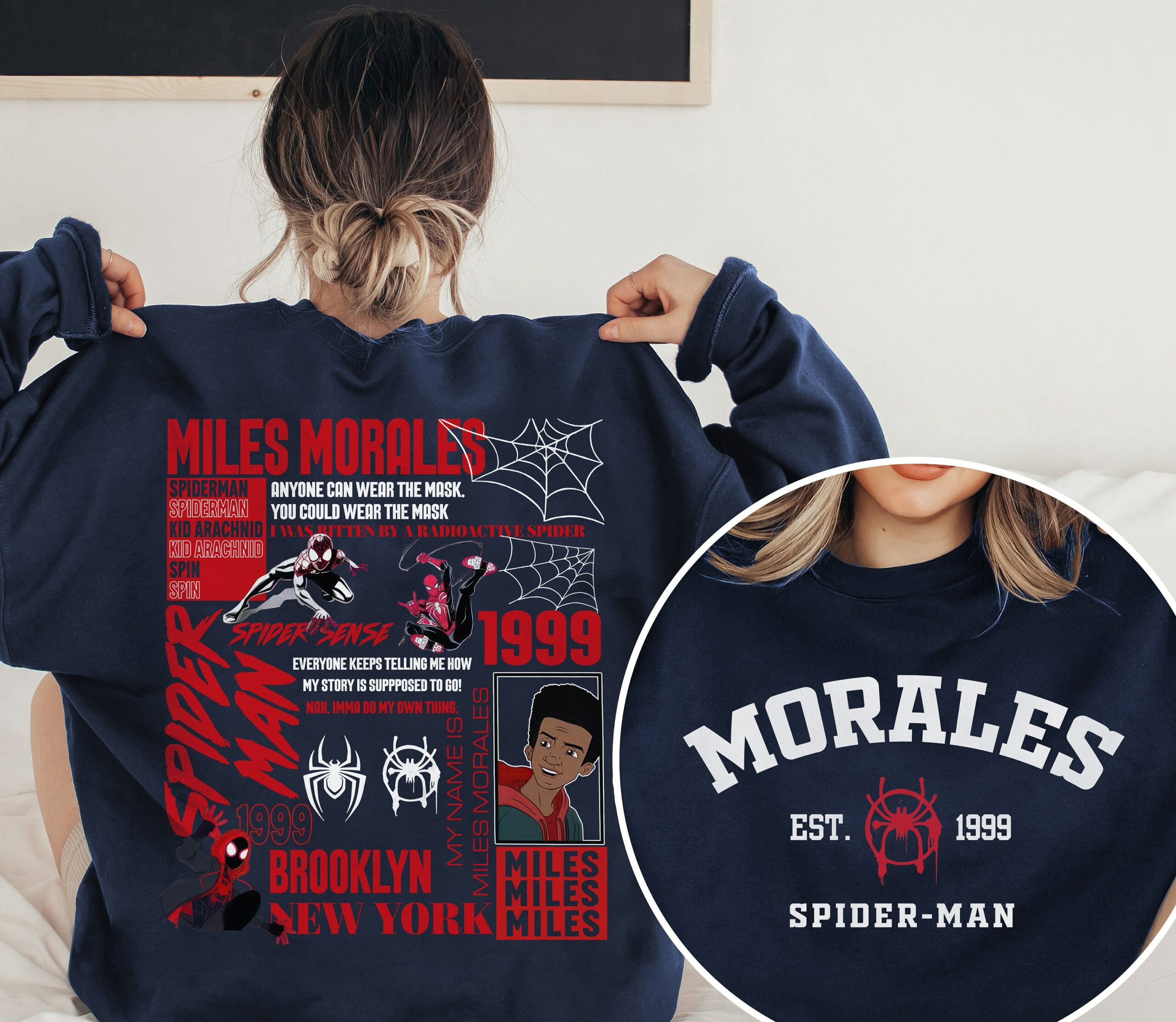 Spiderman Quotes Sweatshirt-Miles Morales Shirt