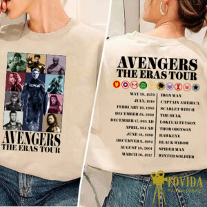 2 Sides Avengers The Eras Tour Shirt – Marvel Fan Gift
