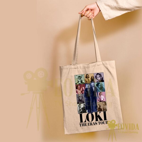 Loki and Sylvie The Eras Tour Canvas Tote Bag