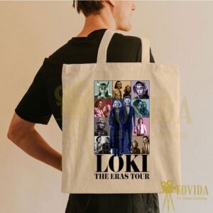 Loki and Sylvie The Eras Tour Canvas Tote Bag