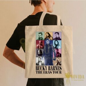 Sebastian Stan Bucky Barnes The Eras Tour Canvas Tote Bag Ver2